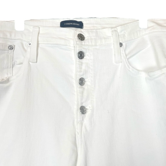 J.Crew Vintage Straight HR High Rise Denim White Straight Jeans size 32 | 14 - Picture 5 of 7